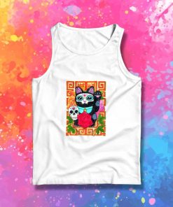 Day Of The Dead Lucky Cat Tank Top