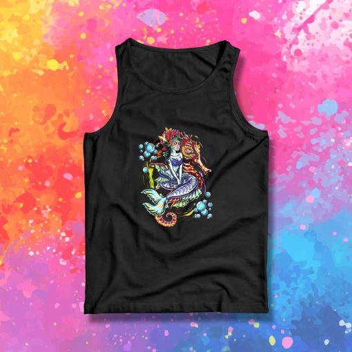 Day Of The Dead Mermaid Tank Top