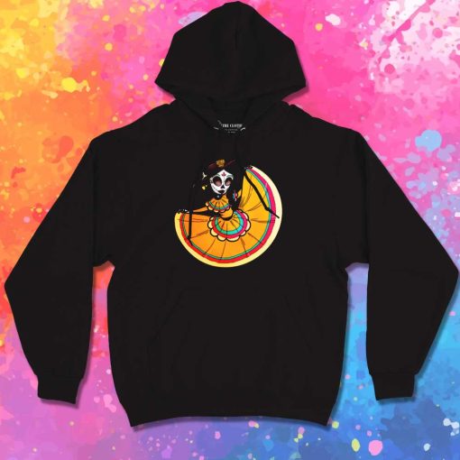 Day Of The Dead Orange Slice Hoodie