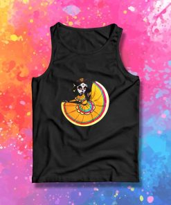 Day Of The Dead Orange Slice Tank Top