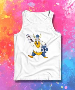 Fat Viking Warrior Cartoon Tank Top