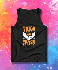 Halloween Trick Or Peace Treaty Tank Top