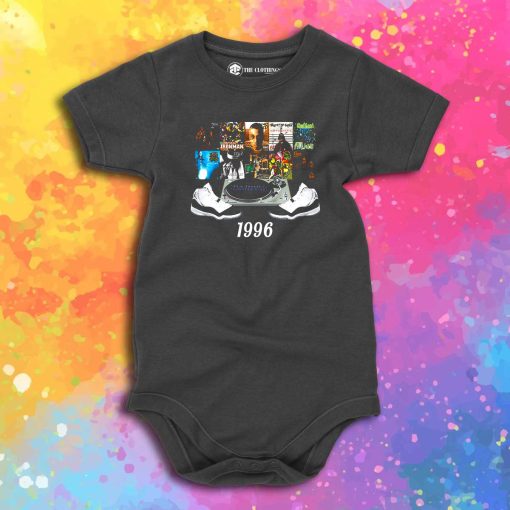 1996 Hip Hop Jordans Baby Onesie