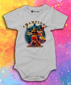 2001 Lakers Championship Vintage Baby Onesie