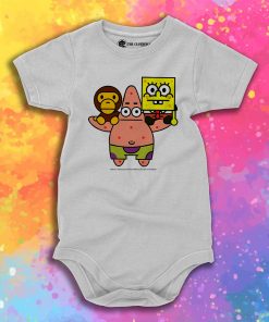 2008 Baby milo Bape X Spongebob Rare Baby Onesie