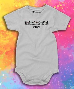 2024 The One Where They Graduate Seniors Baby Onesie