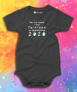 7th Grade 2020 The One Where They were Quarantined Baby Onesie