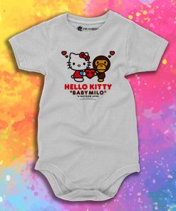 A Bathing Ape Baby Milo x Hello Kitty Baby Onesie