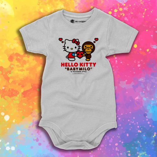 A Bathing Ape Baby Milo x Hello Kitty Baby Onesie