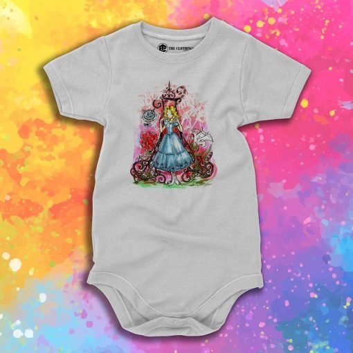 ALICE IN WONDERLAND Baby Onesie