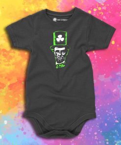 Abe Lincoln Irish Shamrock St. Patricks Day Themed Design Baby Onesie