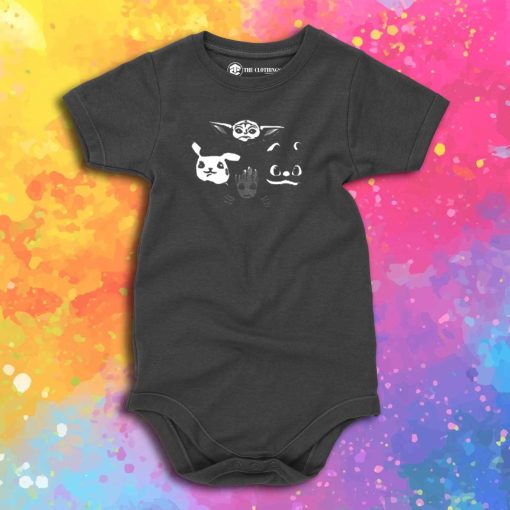 Adorable Rhapsody Monochrome Baby Onesie