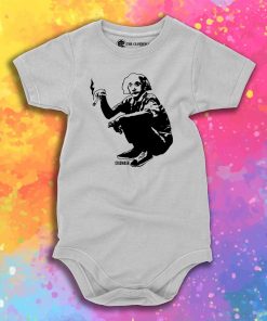 Albert Einstein Smoking Baby Onesie