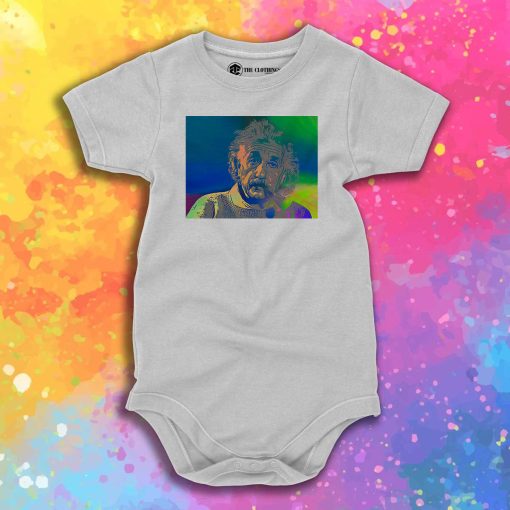 Albert Einstein Smoking Geeky Inventor Baby Onesie