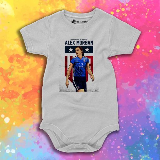 Alex Morgan Art Baby Onesie