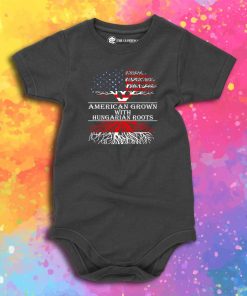 American Grown With Hungarian Roots Baby Onesie