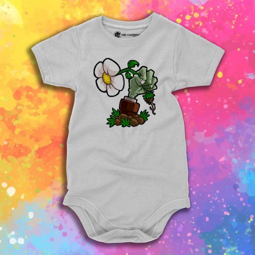 Apple Plant Vs Zombie Plant Baby Onesie