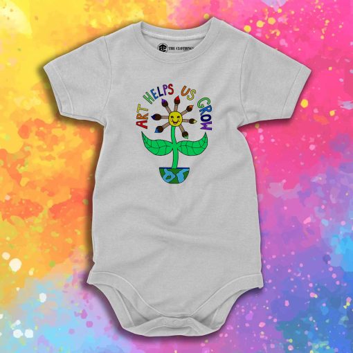 Art Helps Us Grow Baby Onesie