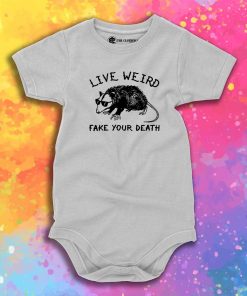 Awesome Live Weird Possum Baby Onesie