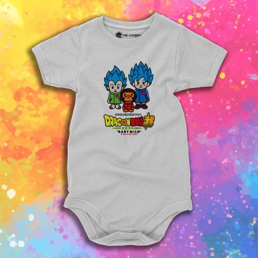 BAPE x Dragonball Super Son Goku Vegeta Baby Onesie