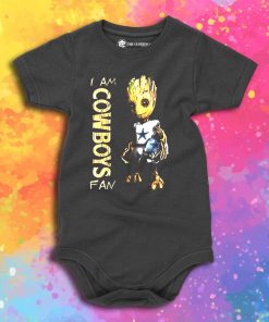 Baby Groot I Am Dallas Cowboys Baby Onesie