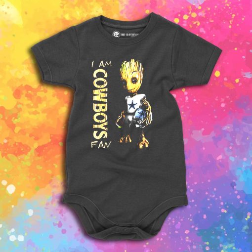 Baby Groot I Am Dallas Cowboys Baby Onesie