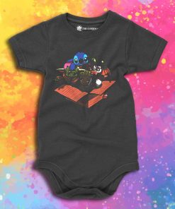 Baby Yoda Baby Stitch Baby Night Fury And Baby Groot In The Box Baby Onesie