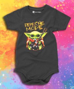 Baby Yoda Hug Depeche Mode Guitar Baby Onesie