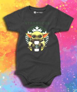 Baby Yoda Hug Starbucks Baby Onesie