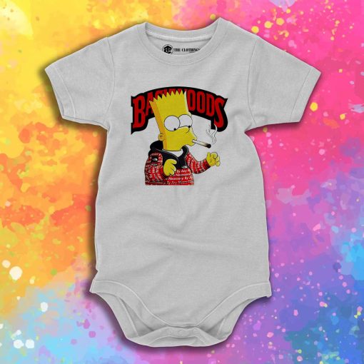 Backwoods Bart Simpson Smoking Baby Onesie