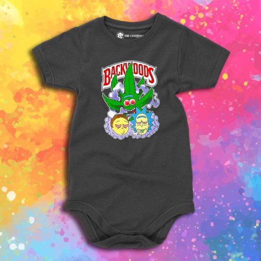 Backwoods Rick Morty Marijuana Vintage Baby Onesie