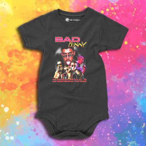 Bad Bunny El Conejo Malo 90s Baby Onesie