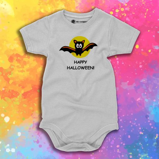 Bat Happy Halloween Party Baby Onesie