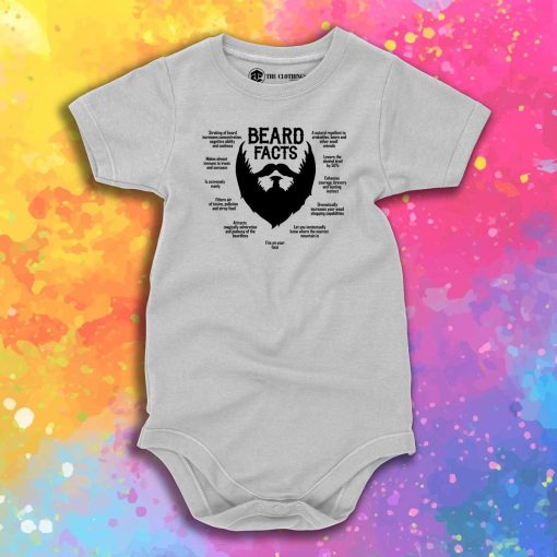 Beard Facts Baby Onesie