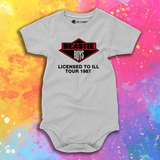 Beastie Boys Licensed to Ill Tour 1987 Baby Onesie