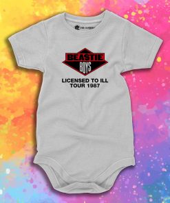 Beastie Boys Licensed to Ill Tour 1987 Retro Baby Onesie