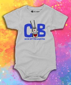 Bikini Bottom Hardcore WHITE Baby Onesie