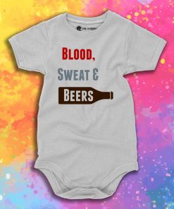 Blood Sweat Beers Baby Onesie