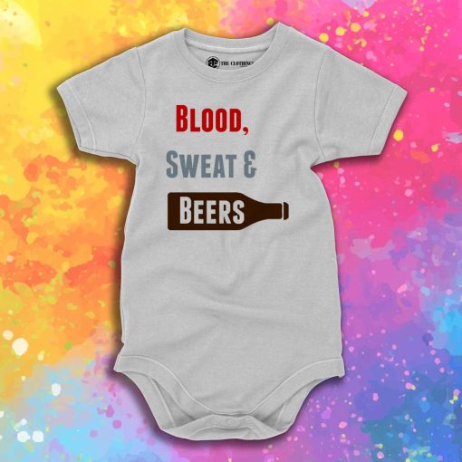 Blood Sweat Beers Baby Onesie