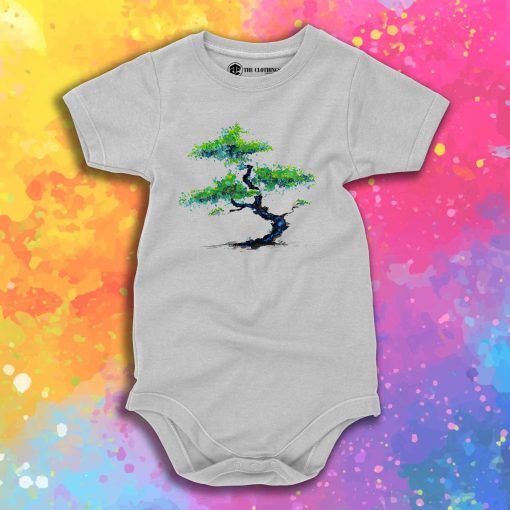 Blue Bonsai Baby Onesie