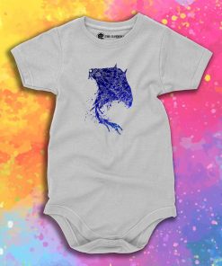 Blue Mandala Stingray Baby Onesie