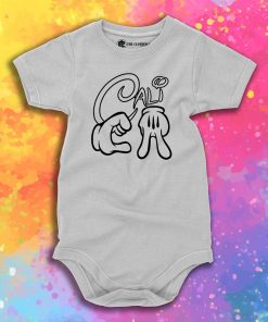 CALIFORNIA Mickey Hands Baby Onesie