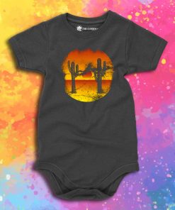 Cactus sunset Baby Onesie