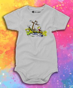 Calvin and Hobbes Cute Baby Onesie