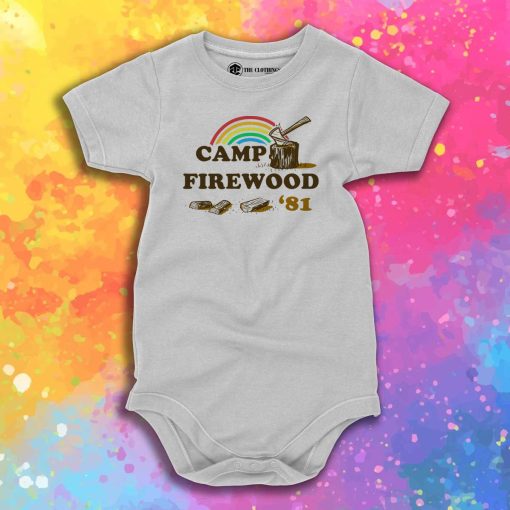 Camp Firewood Baby Onesie