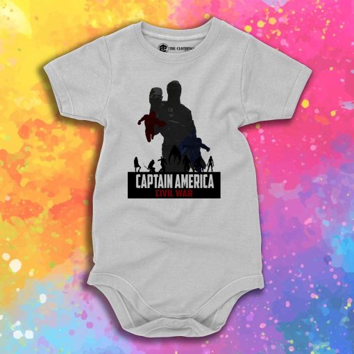 Captain America Civil War Baby Onesie