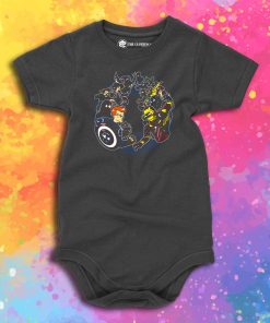 Captain Earthica Future War Baby Onesie