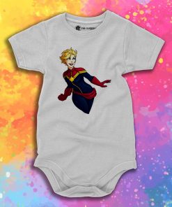 Captain Marvel Baby Onesie