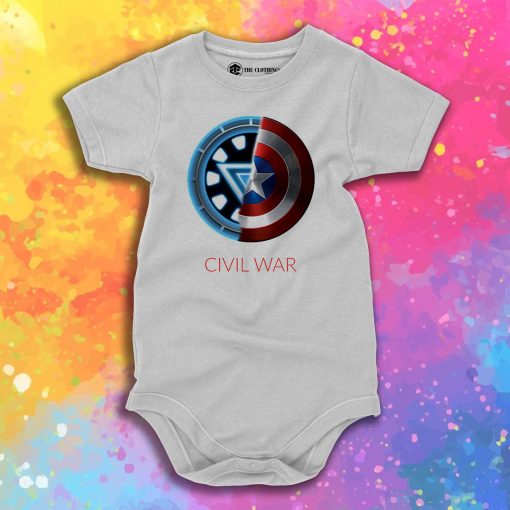 Civil War Logos Baby Onesie