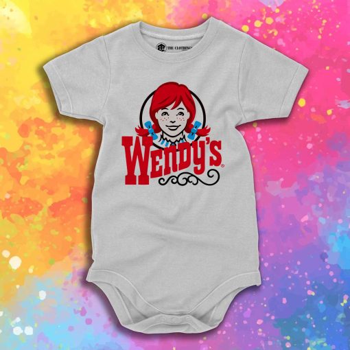 Classic Wendys Burger Baby Onesie